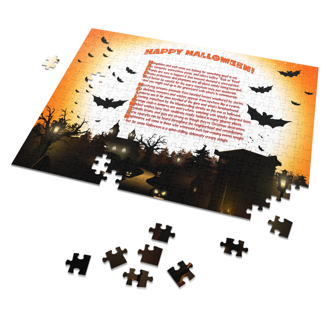 Happy Halloween Poem Jigsaw Puzzle - Tin Box