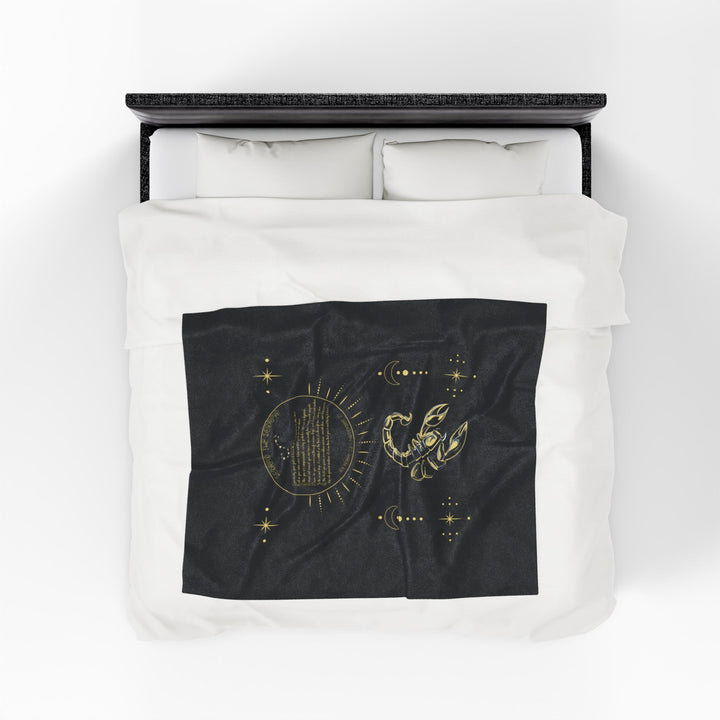 Scorpio Acrostic Poem Velveteen Blanket