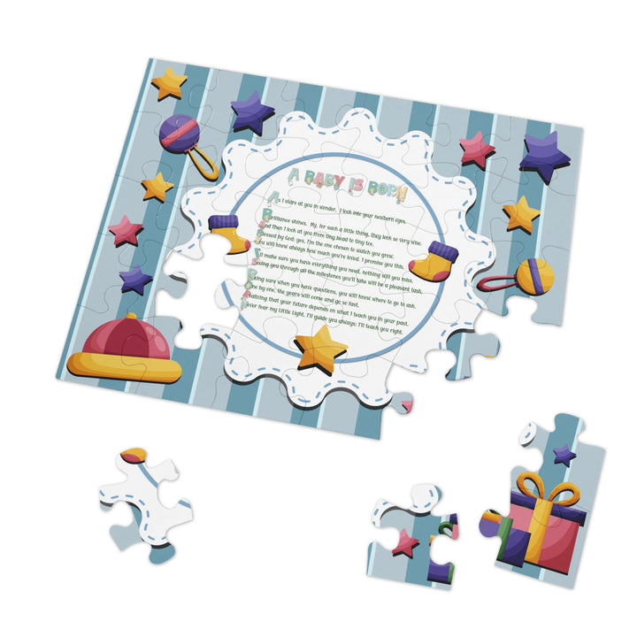 Baby Steps Acrostic Poem Jigsaw Puzzle - "A Baby is Born"