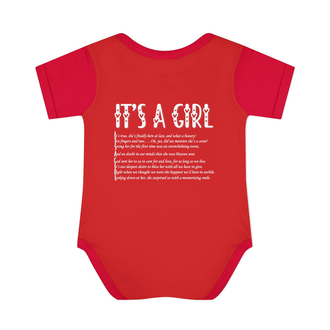 “It's a Girl” with Adorable Ducky Design Bodysuit