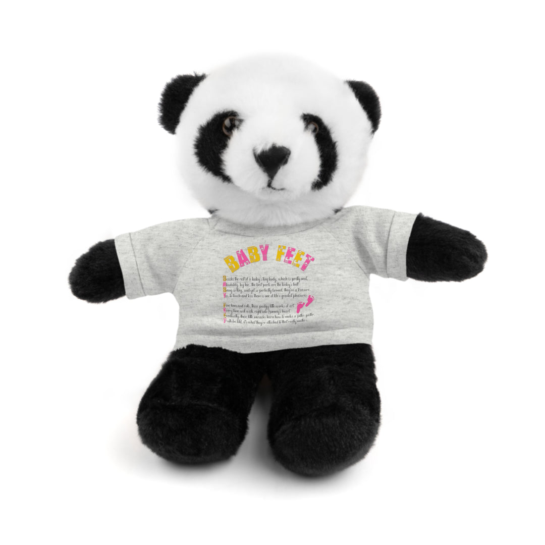 Baby Steps Stuffed Animals with Tee - Baby Feet - Pink Footprints