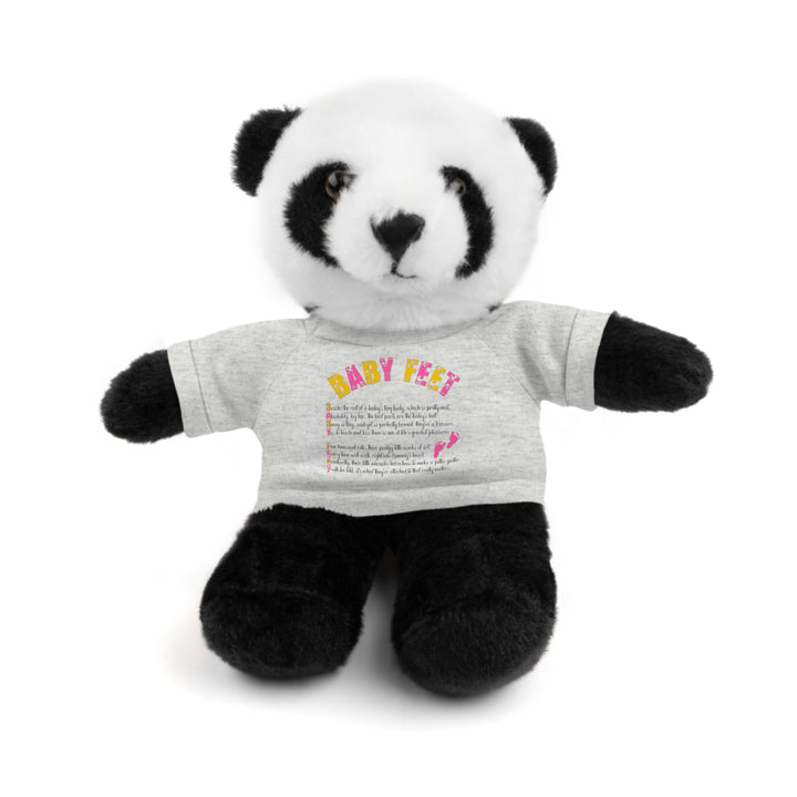 Baby Steps Stuffed Animals with Tee - Baby Feet - Pink Footprints