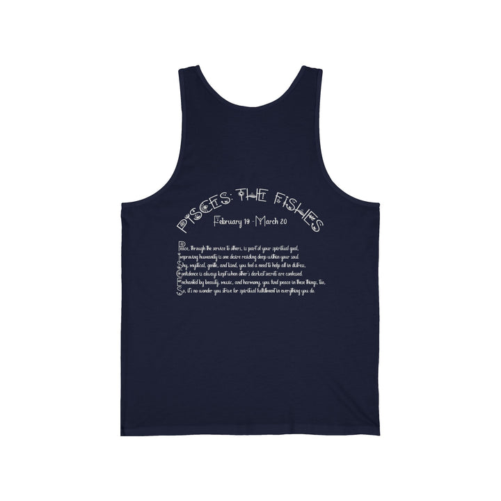 “Pisces” Acrostic Poem Unisex Jersey Tank