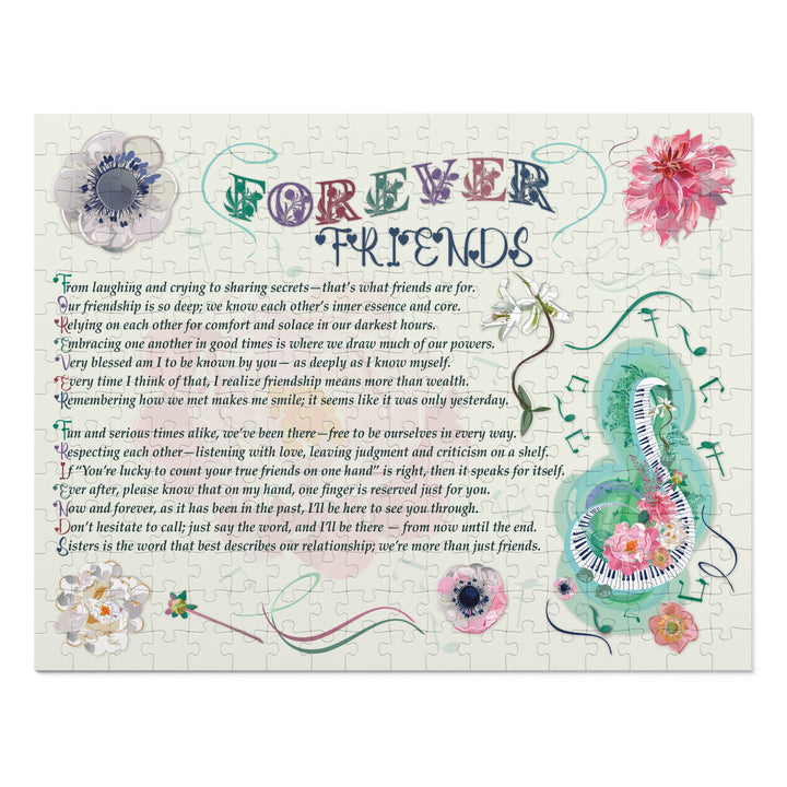 Forever Friends Acrostic Poem Puzzle - Musical - Tin Box