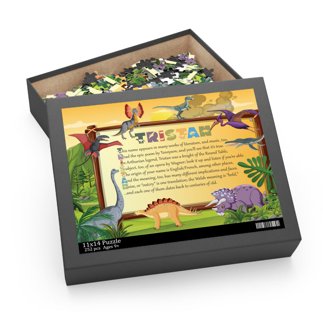 Namesakes Personalized Acrostic Name Puzzle - Dinosaurs Design