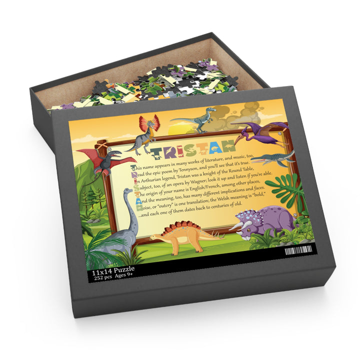Namesakes Personalized Acrostic Name Puzzle - Dinosaurs Design