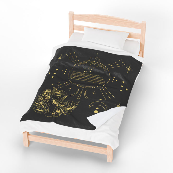 Virgo Acrostic Poem Velveteen Blanket