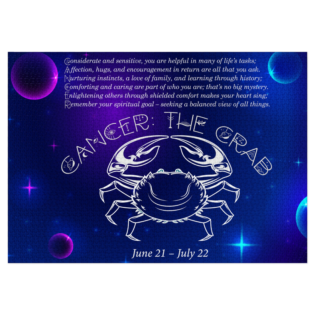 Cancer Acrostic Poem Puzzle - Tin Box