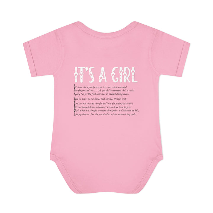 It's a Girl Acrostic Poem Baby Bodysuit - Ducky Design
