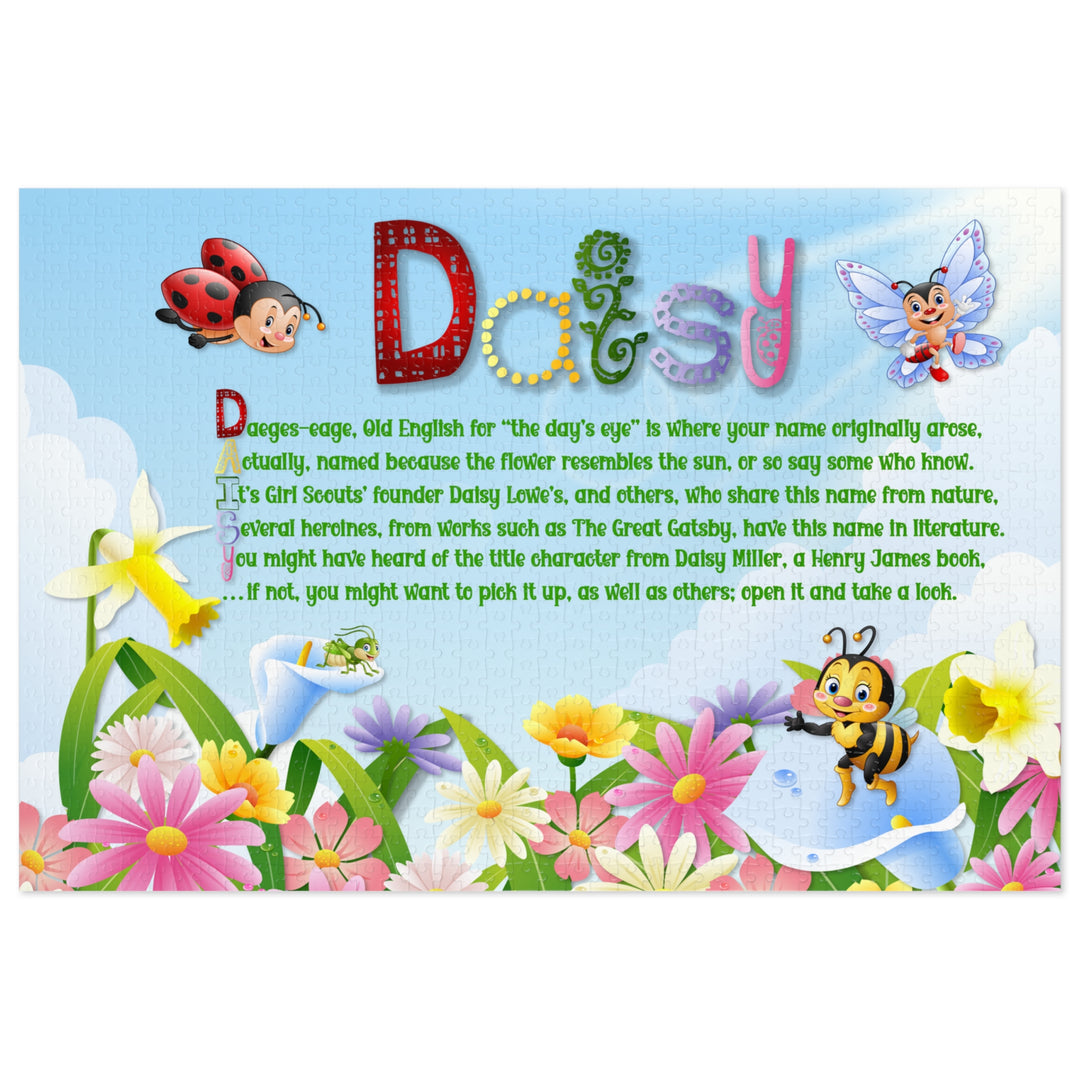 Namesakes Acrostic Poem Jigsaw Puzzle - Flowers