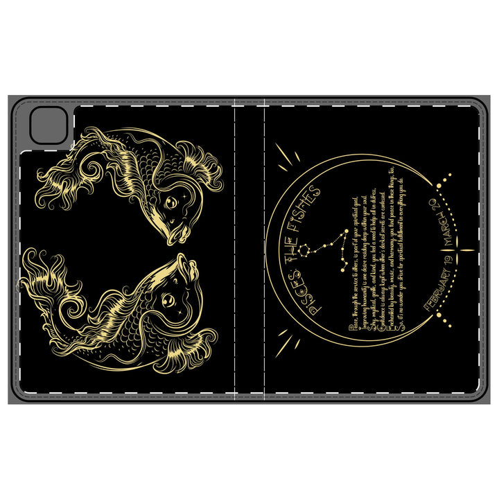 Pisces Acrostic Poem Elegant Tablet Folio Case