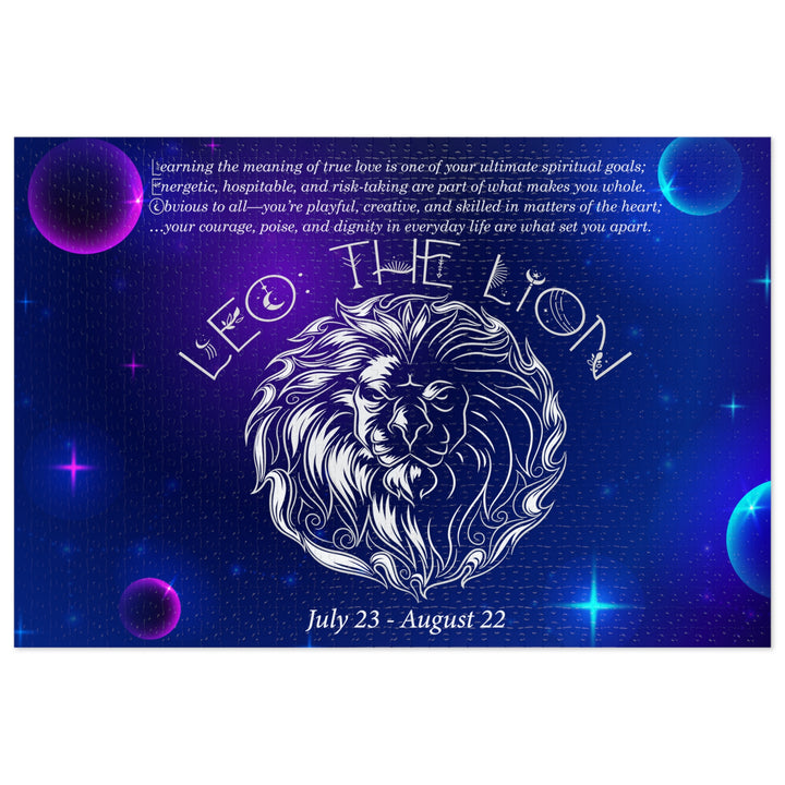 Leo Acrostic Poem Puzzle - Tin Box