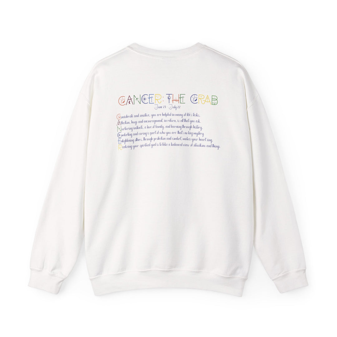 Cancer Acrostic Poem Astrology Sweatshirt - Unisex