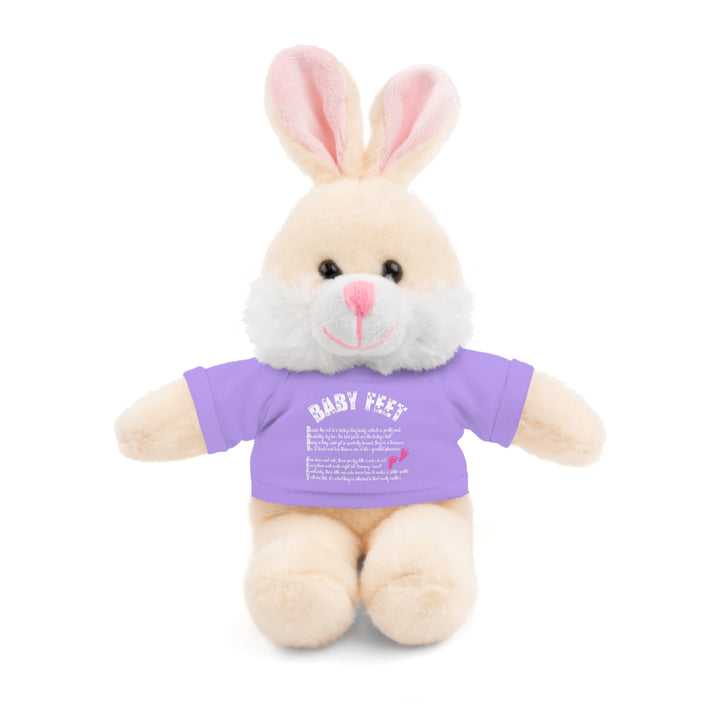 Baby Steps Stuffed Animals with Tee - Baby Feet - Pink Footprints