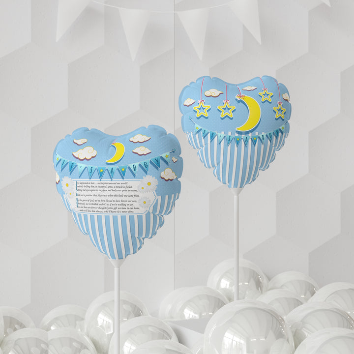 Baby Steps 11" Acrostic "It's a Boy" Poem Balloon