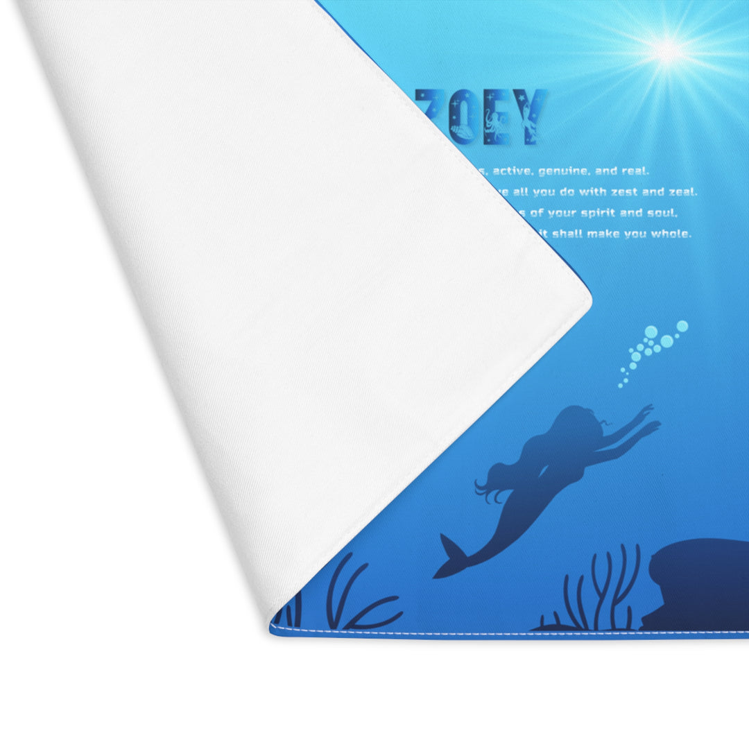 Namesakes Acrostic Poem Placemat - Mermaids
