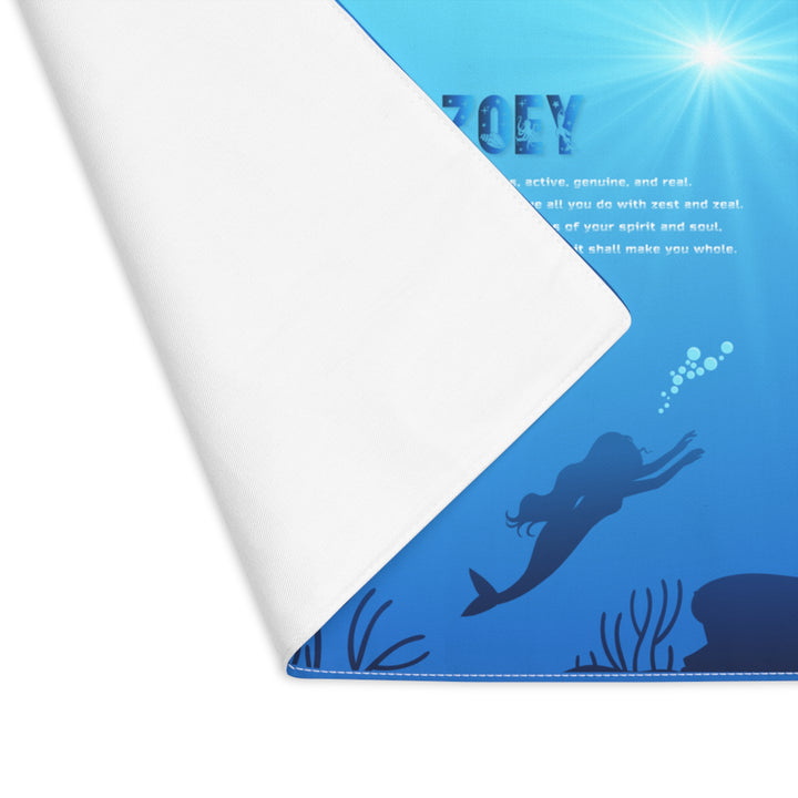 Namesakes Acrostic Poem Placemat - Mermaids