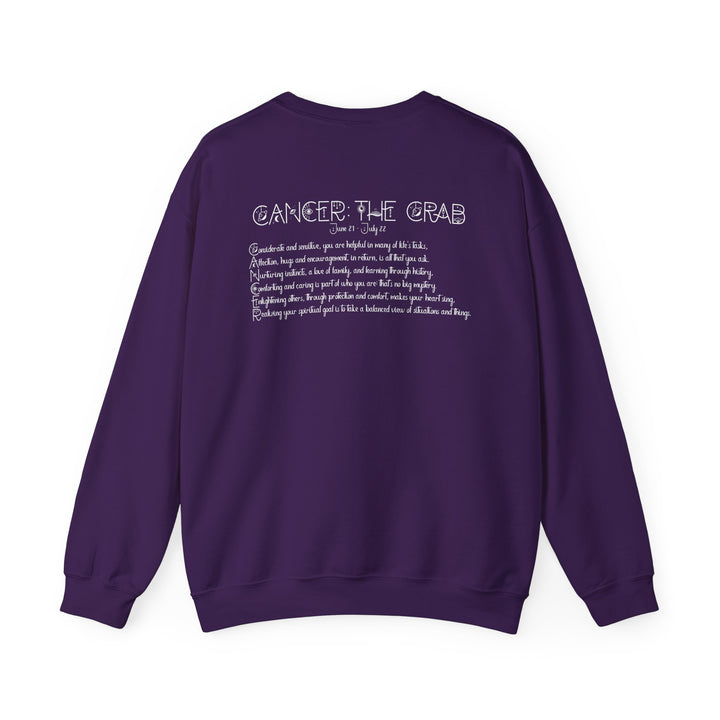 Cancer Acrostic Poem Astrology Sweatshirt - Unisex
