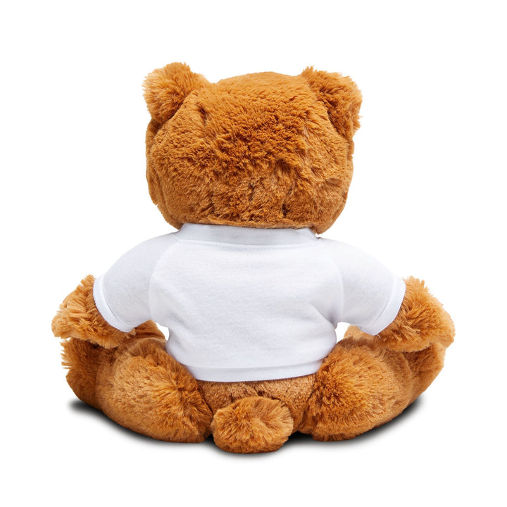 Baby Feet Acrostic Poem Teddy Bear with T-Shirt - Blue