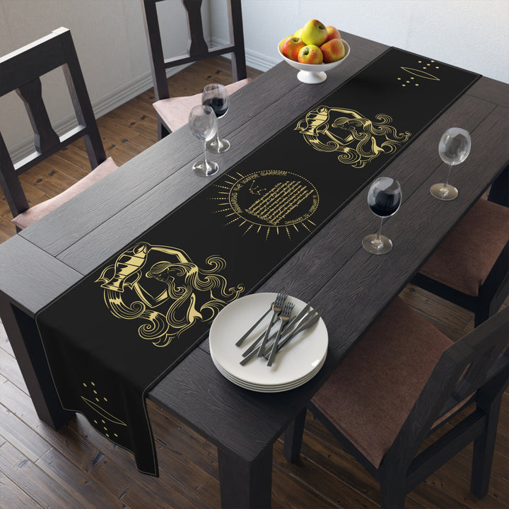 Written in the Stars Table Runner - Aquarius