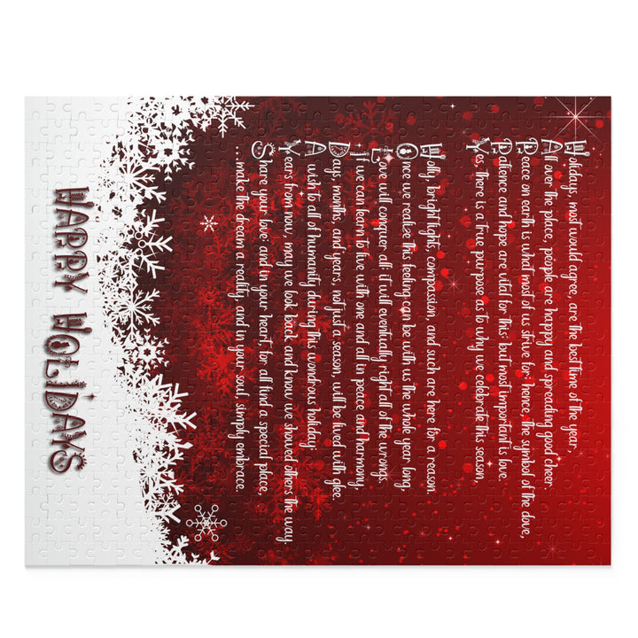 It's Just a Phrase "Happy Holidays" Acrostic Puzzle