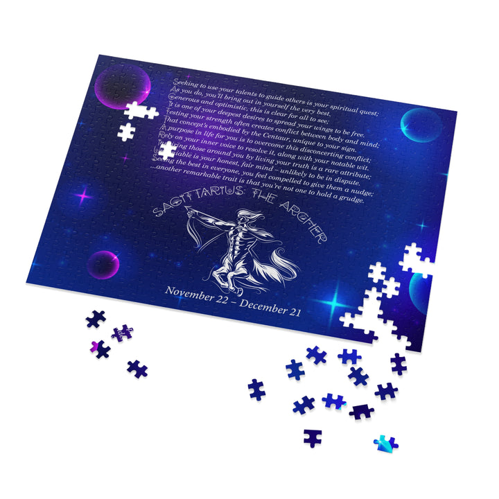 Sagittarius Acrostic Poem Puzzle - Tin Box
