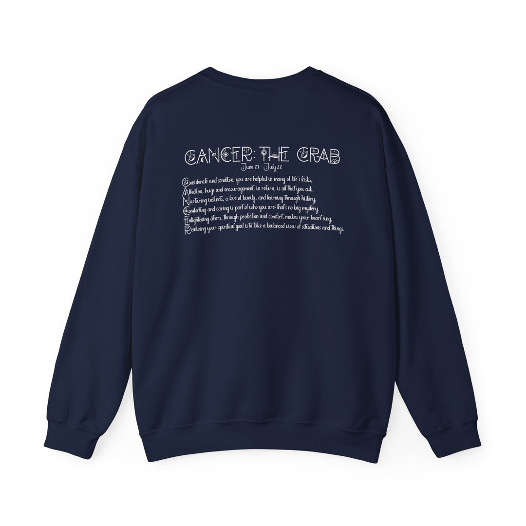 Cancer Acrostic Poem Astrology Sweatshirt - Unisex