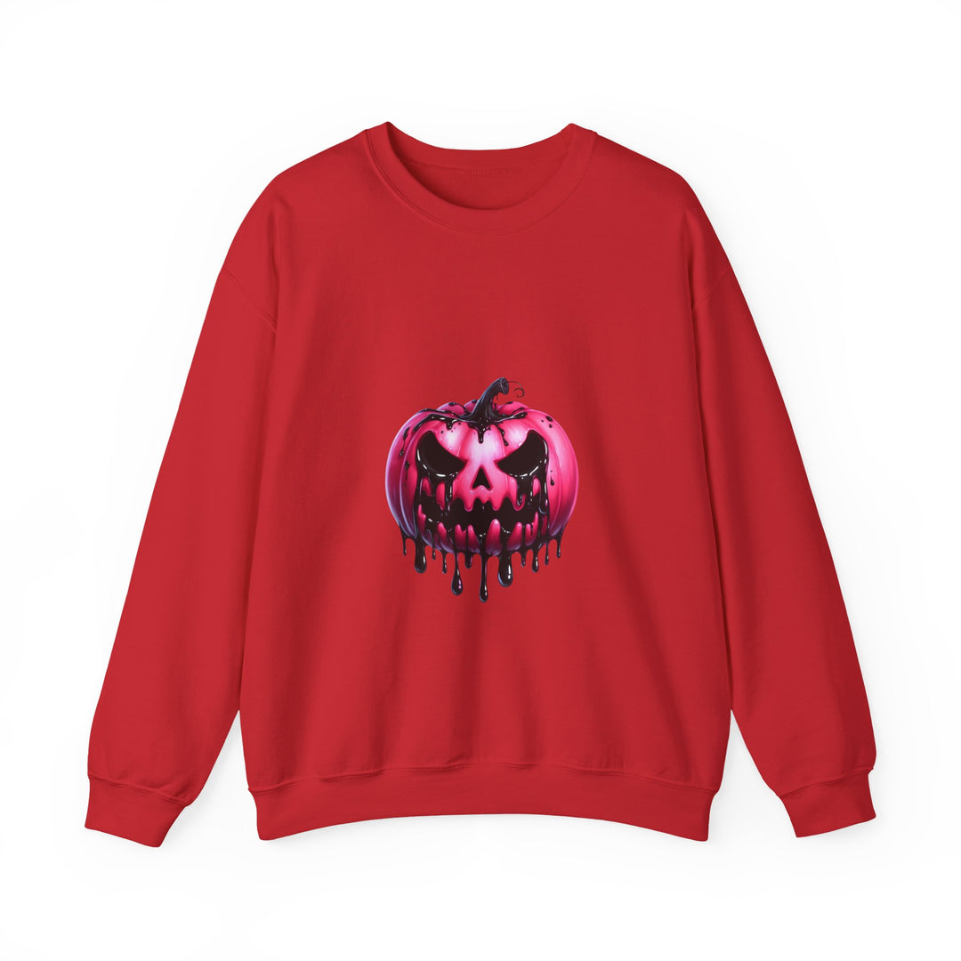 Happy Halloween Acrostic Poem Sweatshirt - Creepy Pink