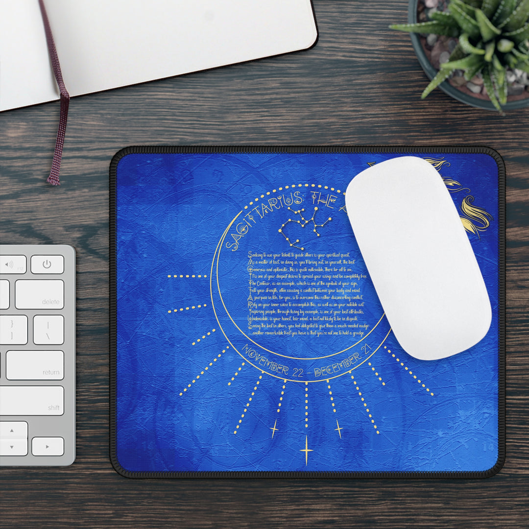 Sagittarius Acrostic Poem Gaming Mouse Pad
