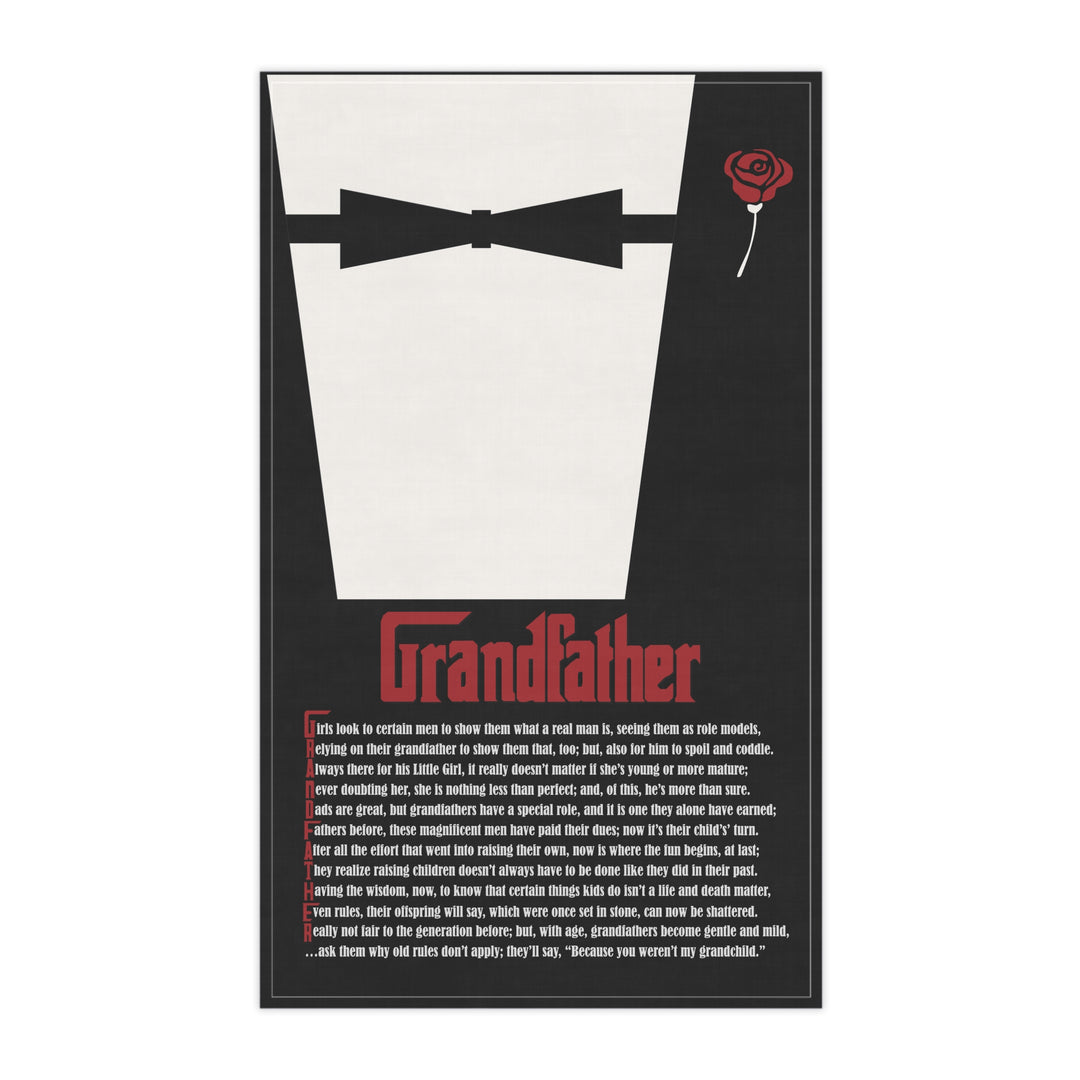 "Grandfather" Acrostic Poem Kitchen Towel