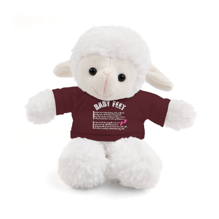 Baby Steps Stuffed Animals with Tee - Baby Feet - Pink Footprints