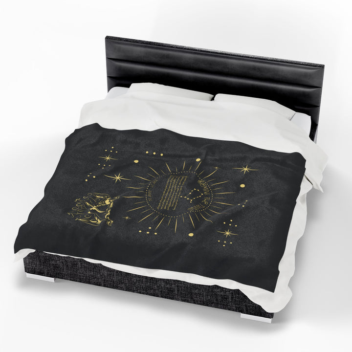 Gemini Acrostic Poem Velveteen Blanket