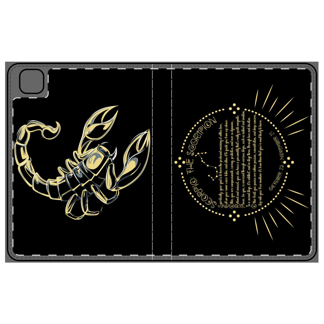 Scorpio Acrostic Poem Elegant Tablet Folio Case
