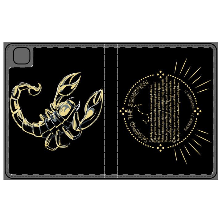Scorpio Acrostic Poem Elegant Tablet Folio Case