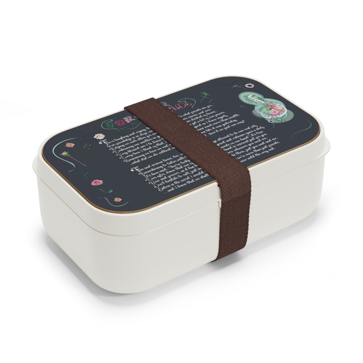 Forever Friends Acrostic Poem Bento Lunch Box - Music and Flowers