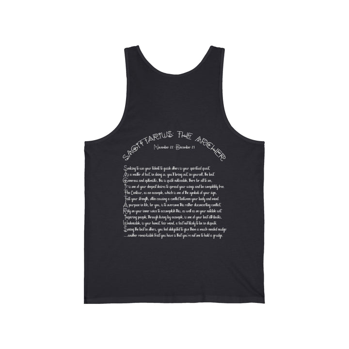 “Sagittarius” Unisex Acrostic Poem Jersey Tank
