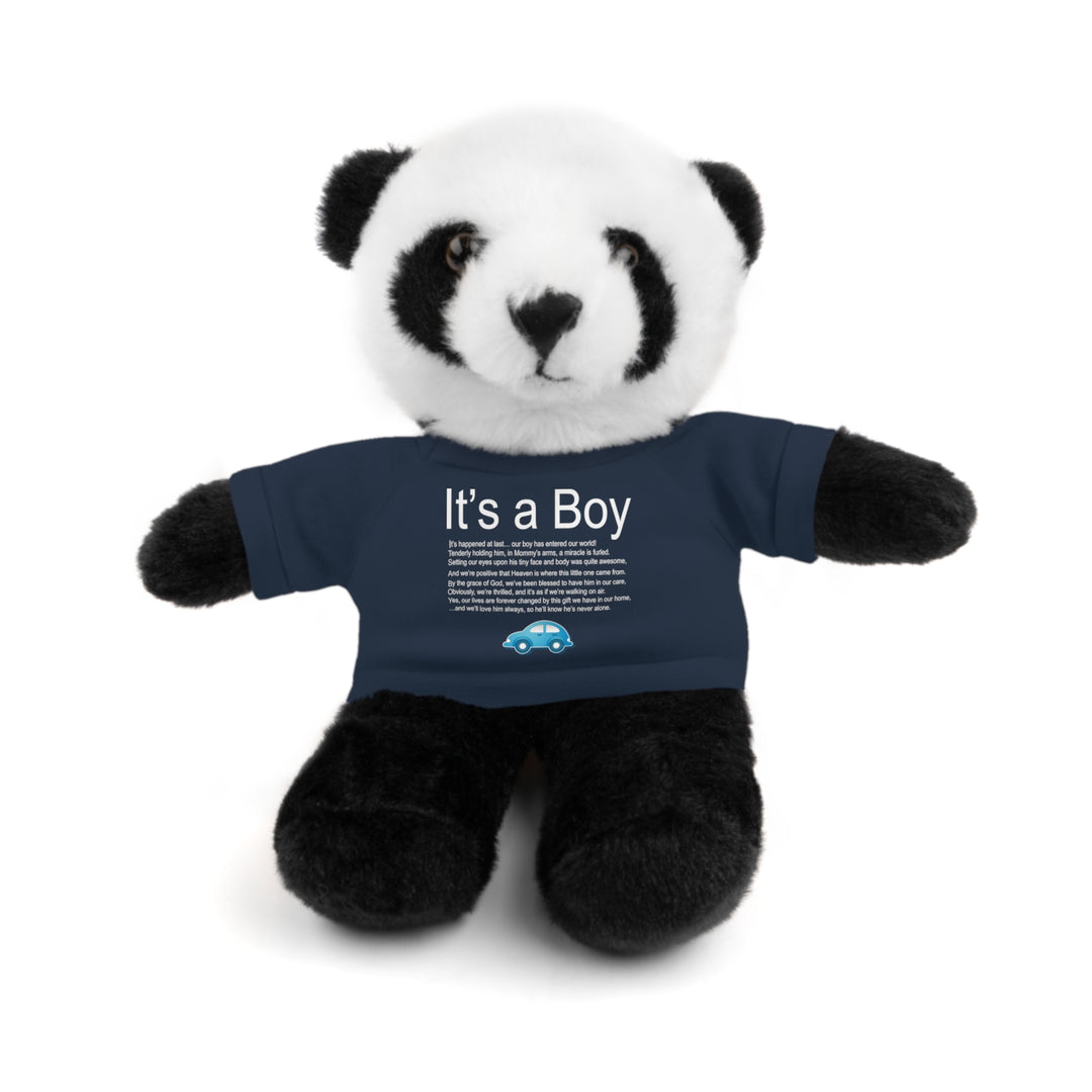 It's a Boy Acrostic Poem Stuffed Animal Collection with T-Shirt - Car