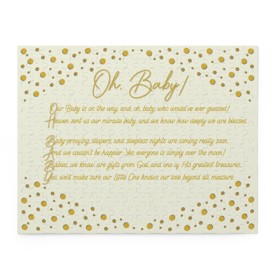 Oh, Baby! Acrostic Poem - No Personalization