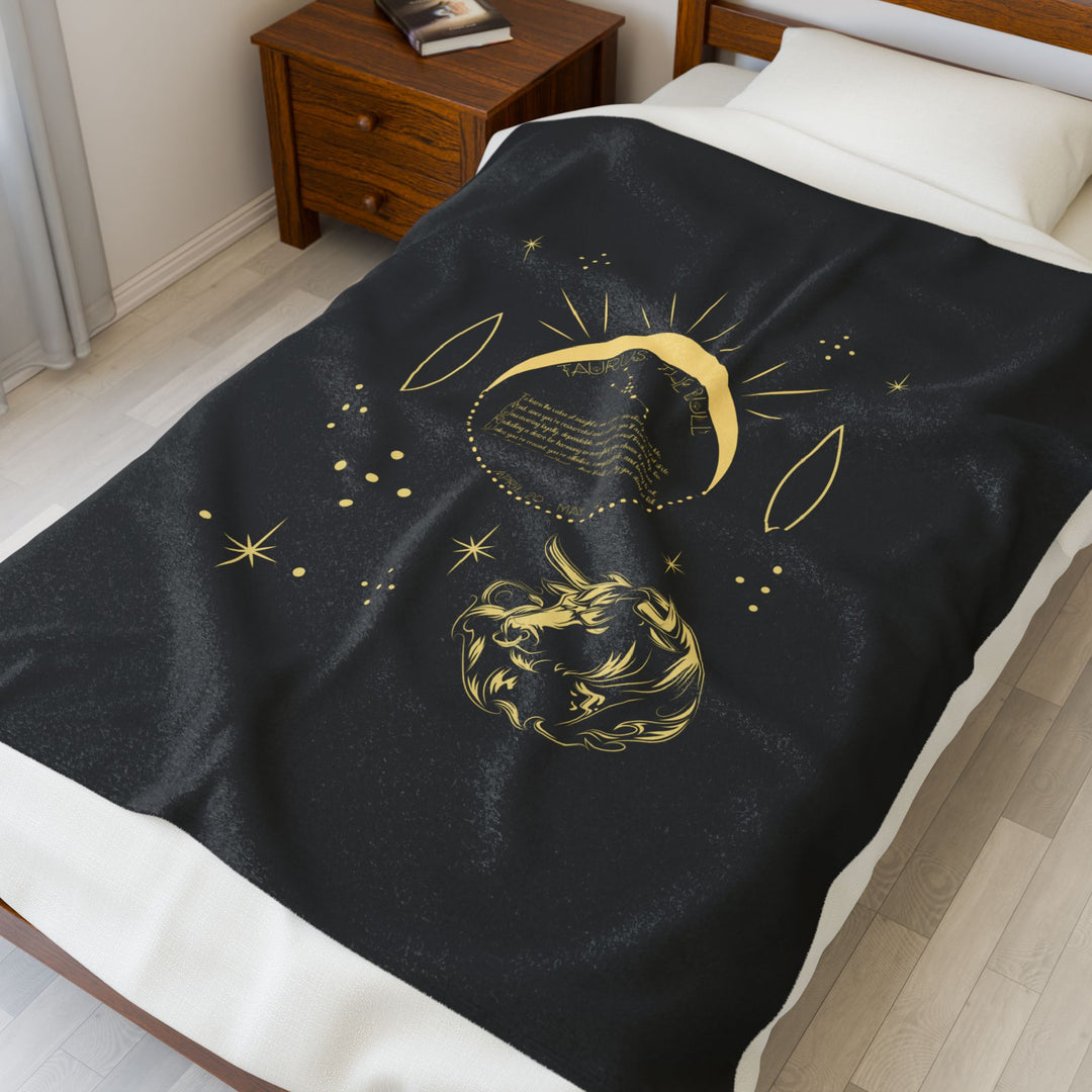 Taurus Acrostic Poem Velveteen Blanket