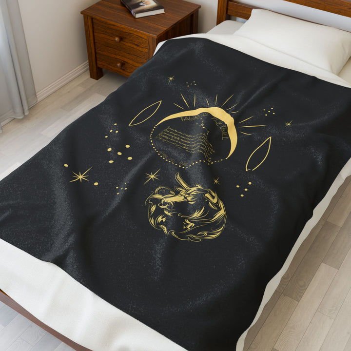 Taurus Acrostic Poem Velveteen Blanket