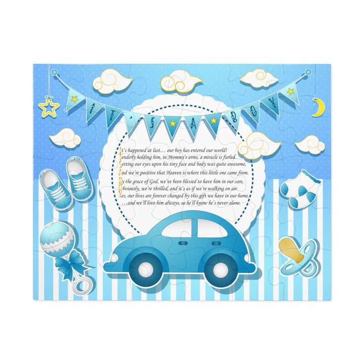 Baby Steps Acrostic Poem Jigsaw Puzzle - It's a Boy