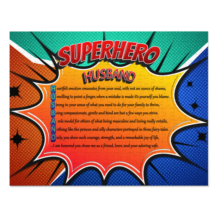 It's Just a Phrase "Husband"  Acrostic Poem Jigsaw Puzzle - Comic Style
