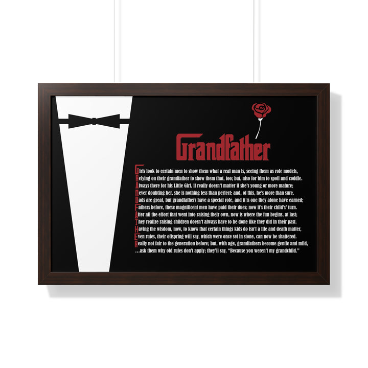 It's Just a Phrase "Grandfather" Framed Acrostic Poem Print