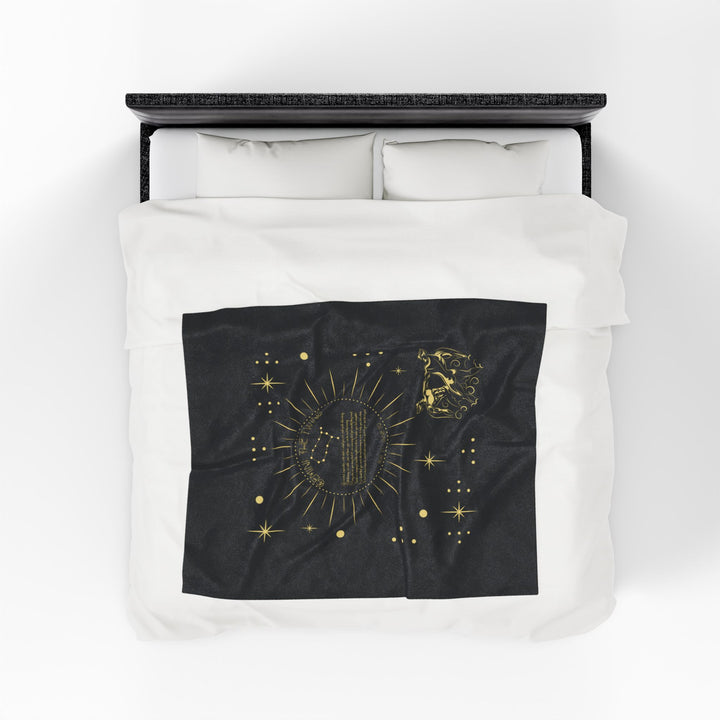 Gemini Acrostic Poem Velveteen Blanket