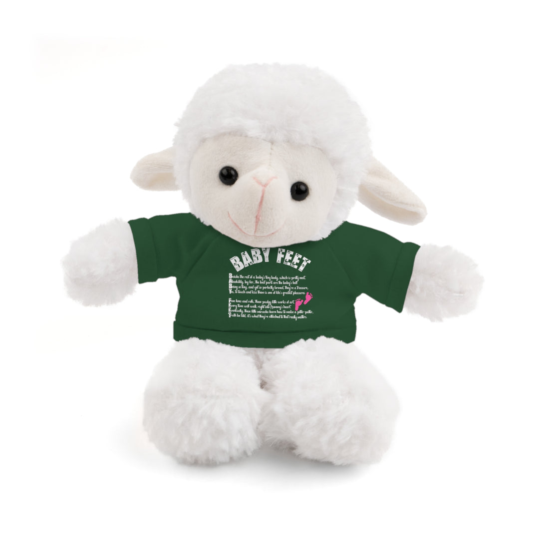 Baby Steps Stuffed Animals with Tee - Baby Feet - Pink Footprints