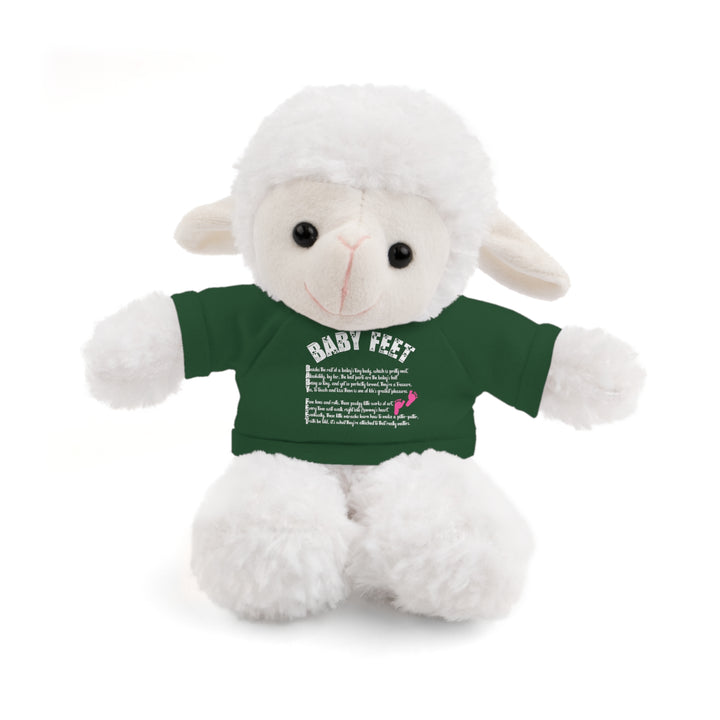 Baby Steps Stuffed Animals with Tee - Baby Feet - Pink Footprints