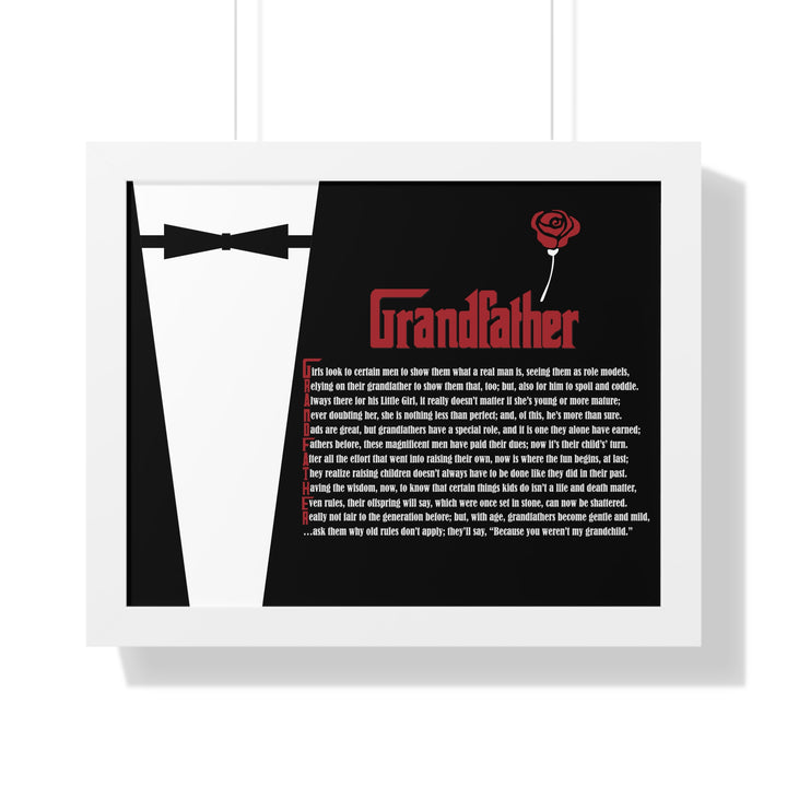 It's Just a Phrase "Grandfather" Framed Acrostic Poem Print