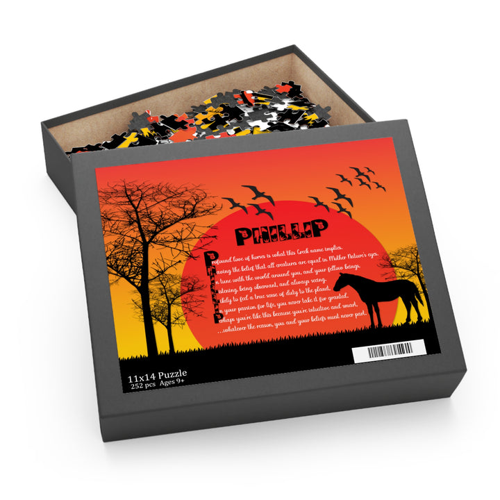 Namesakes Acrostic Poem Name Puzzle - Horse Design