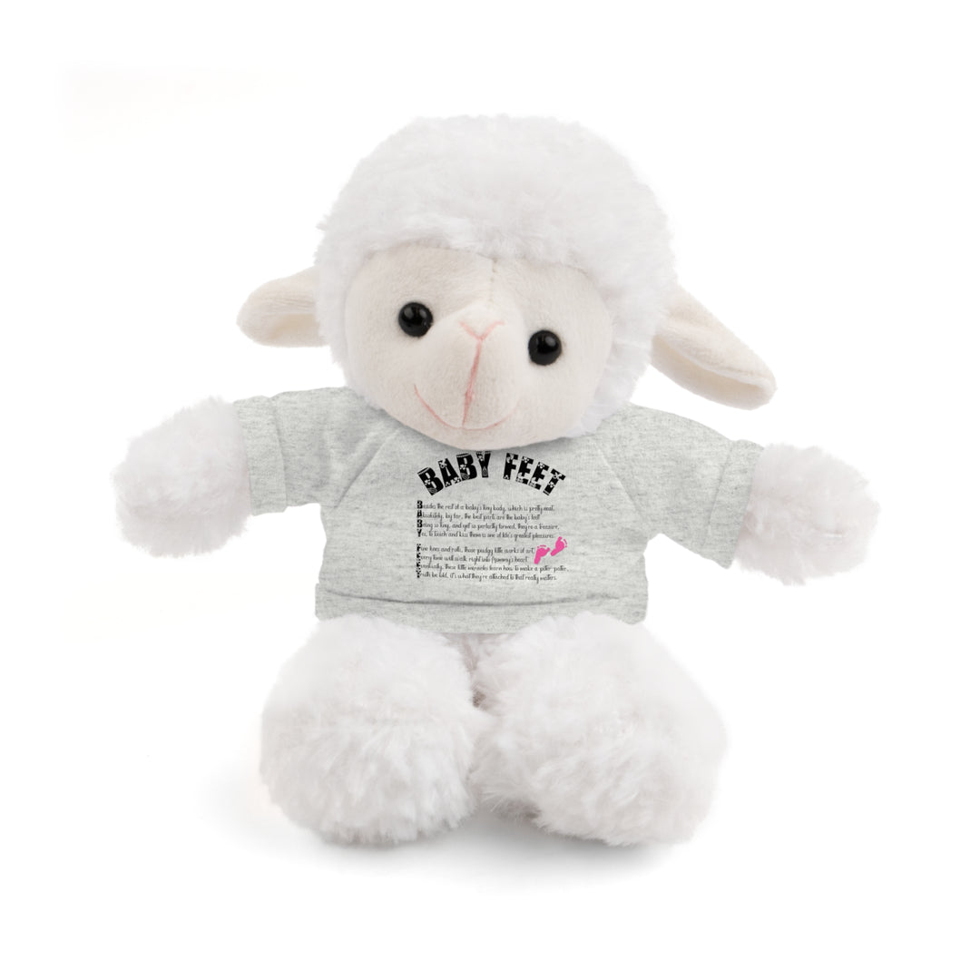 Baby Feet Acrostic Poem Stuffed Animal Collection with T-Shirt - Pink Footprints