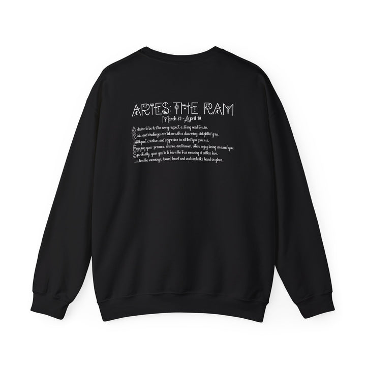Aries Acrostic Poem Astrology Sweatshirt - Unisex